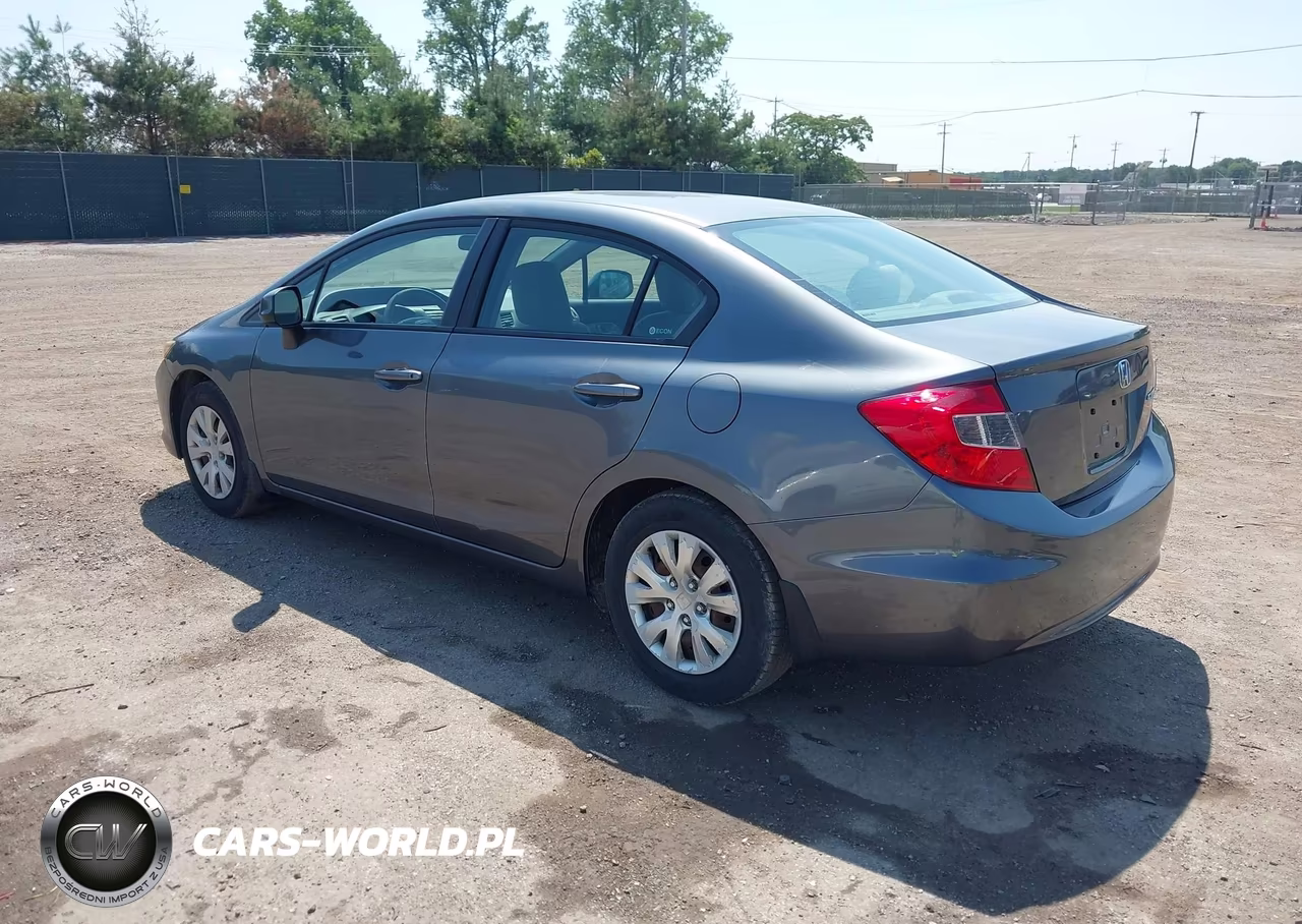 2012 Honda Civic Lx VIN:19XFB2F5XCE104042 - 3