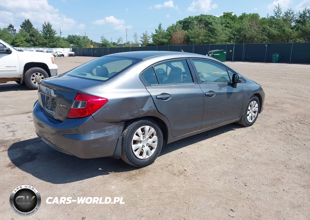 2012 Honda Civic Lx VIN:19XFB2F5XCE104042 - 4