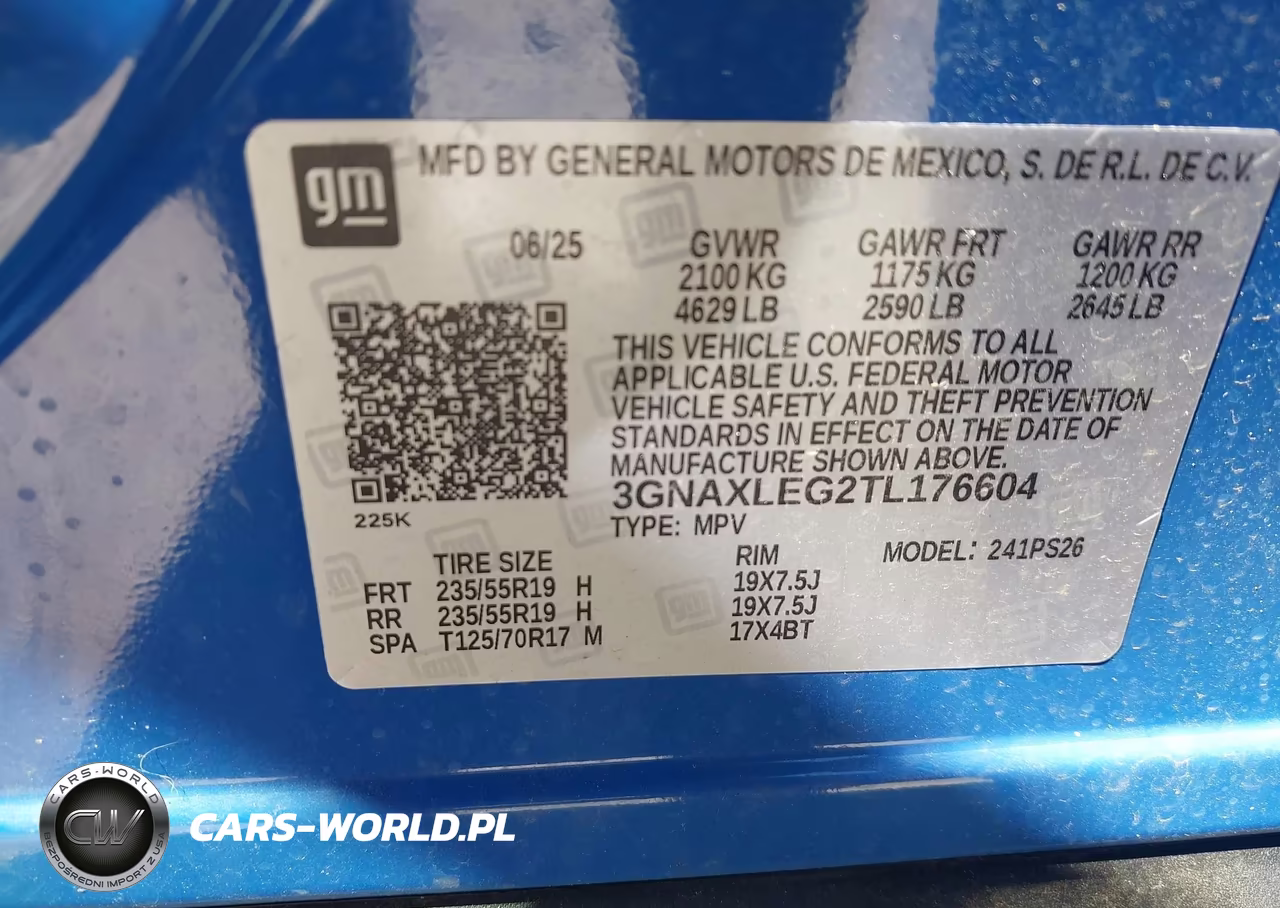 2026 Chevrolet Equinox Fwd Rs VIN:3GNAXLEG2TL176604 - 9
