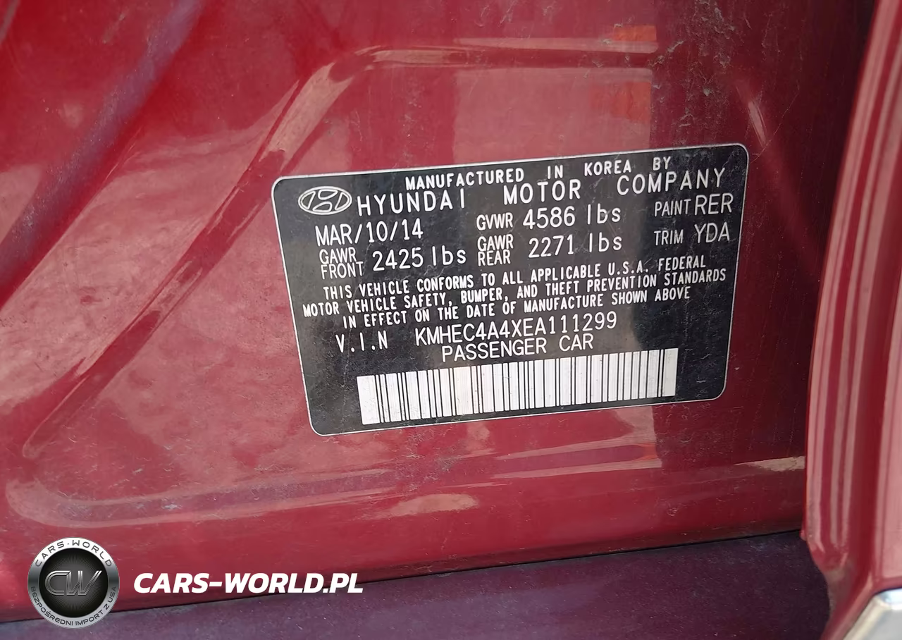 2014 Hyundai Sonata Hybrid Limited VIN:KMHEC4A4XEA111299 - 9