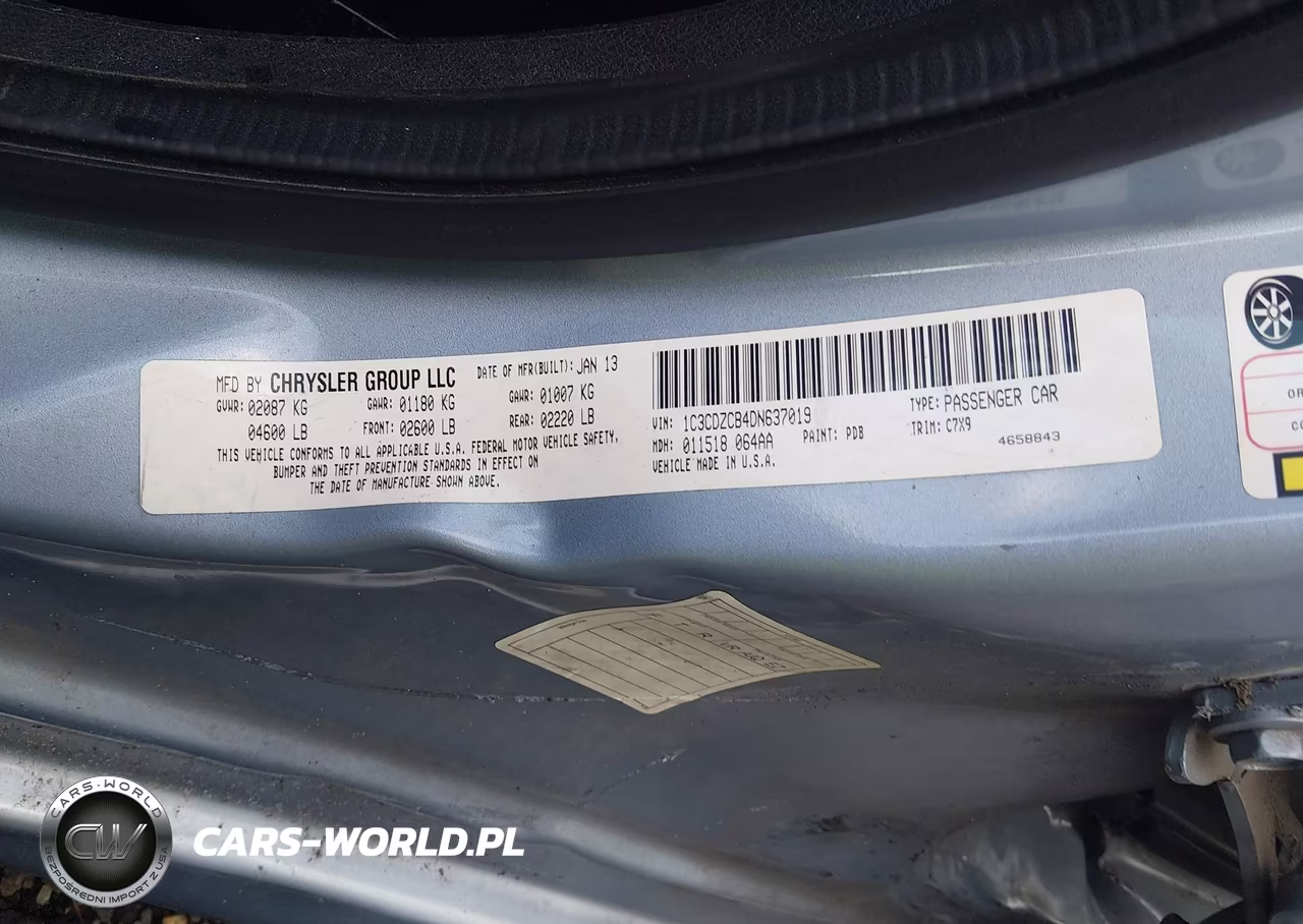 2013 Dodge Avenger Sxt VIN:1C3CDZCB4DN637019 - 9