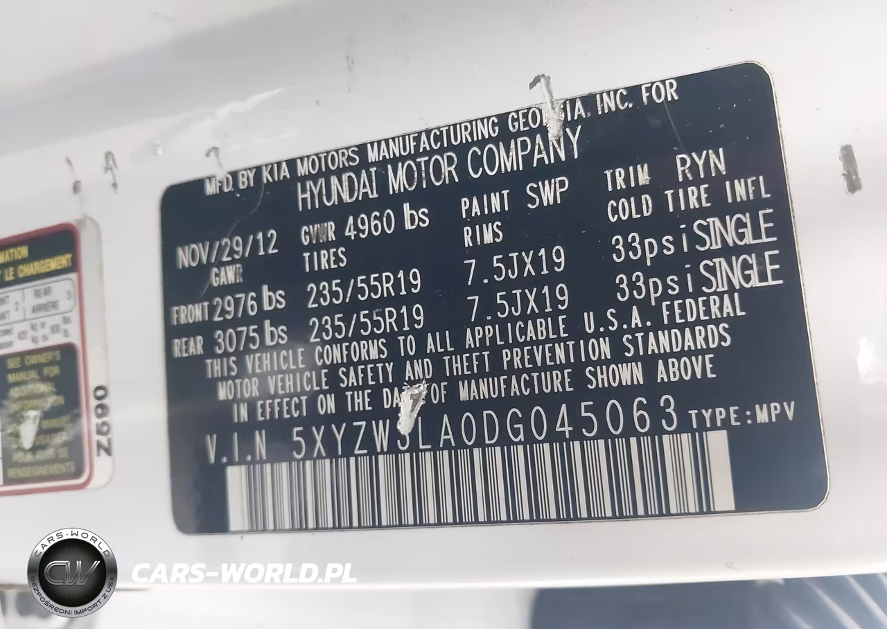 2013 Hyundai Santa Fe Sport 2.0T VIN:5XYZW3LA0DG045063 - 9