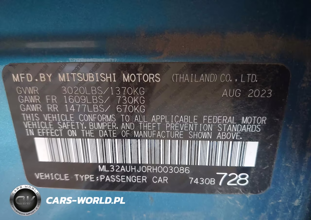 2024 Mitsubishi Mirage Es VIN:ML32AUHJ0RH003086 - 9