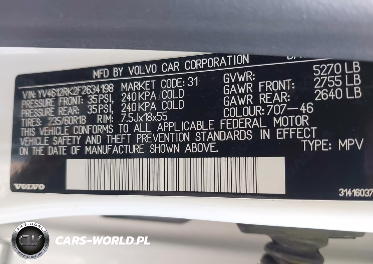 2015 Volvo Xc60 T5-T5 Premier VIN:YV4612RK2F2634198 - 9