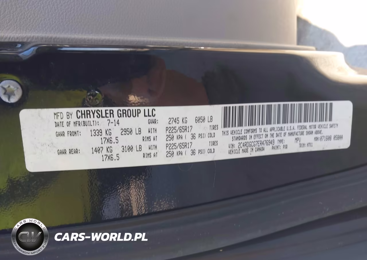 2014 Dodge Grand Caravan Sxt VIN:2C4RDGCG7ER476949 - 9