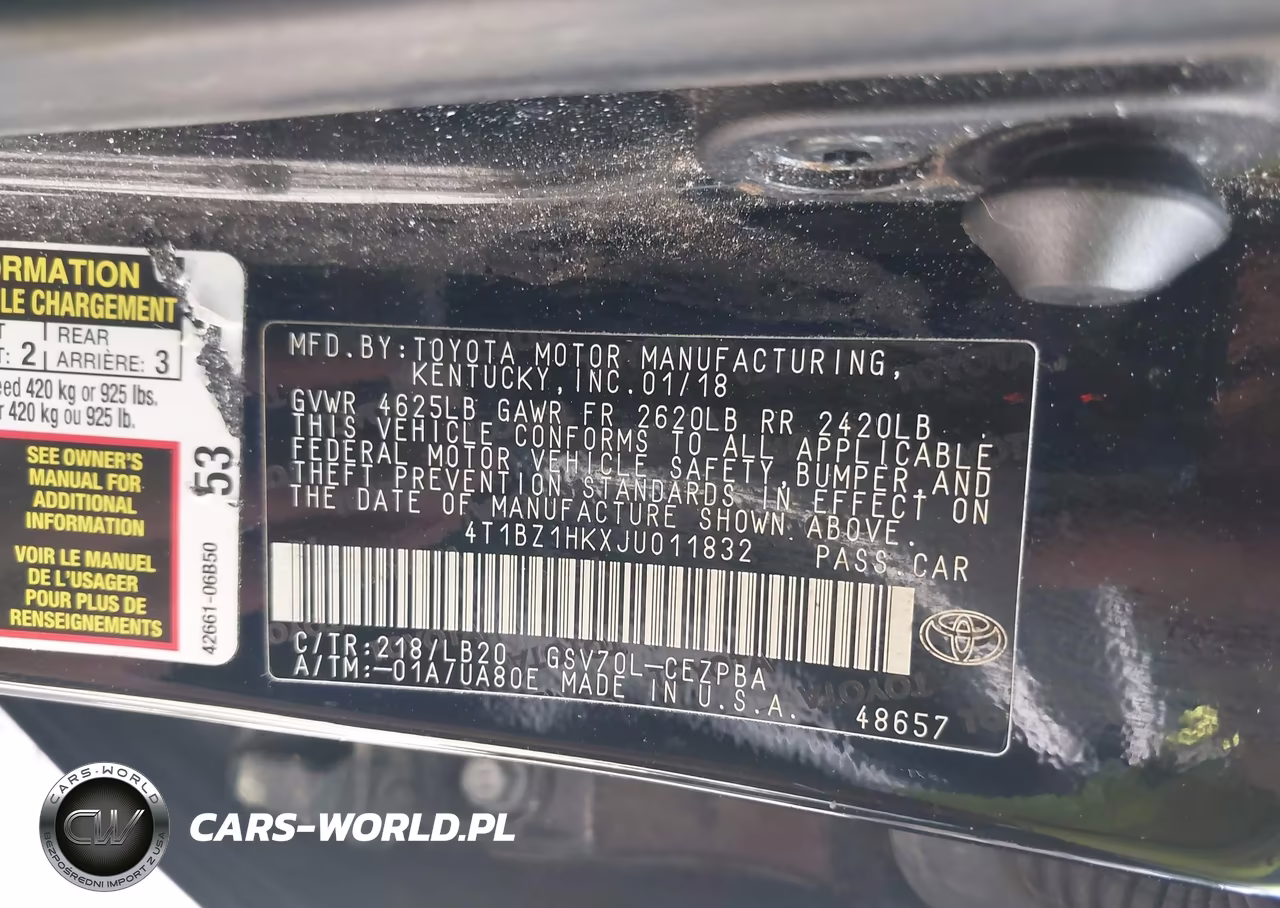 2018 Toyota Camry Xse V6 VIN:4T1BZ1HKXJU011832 - 9