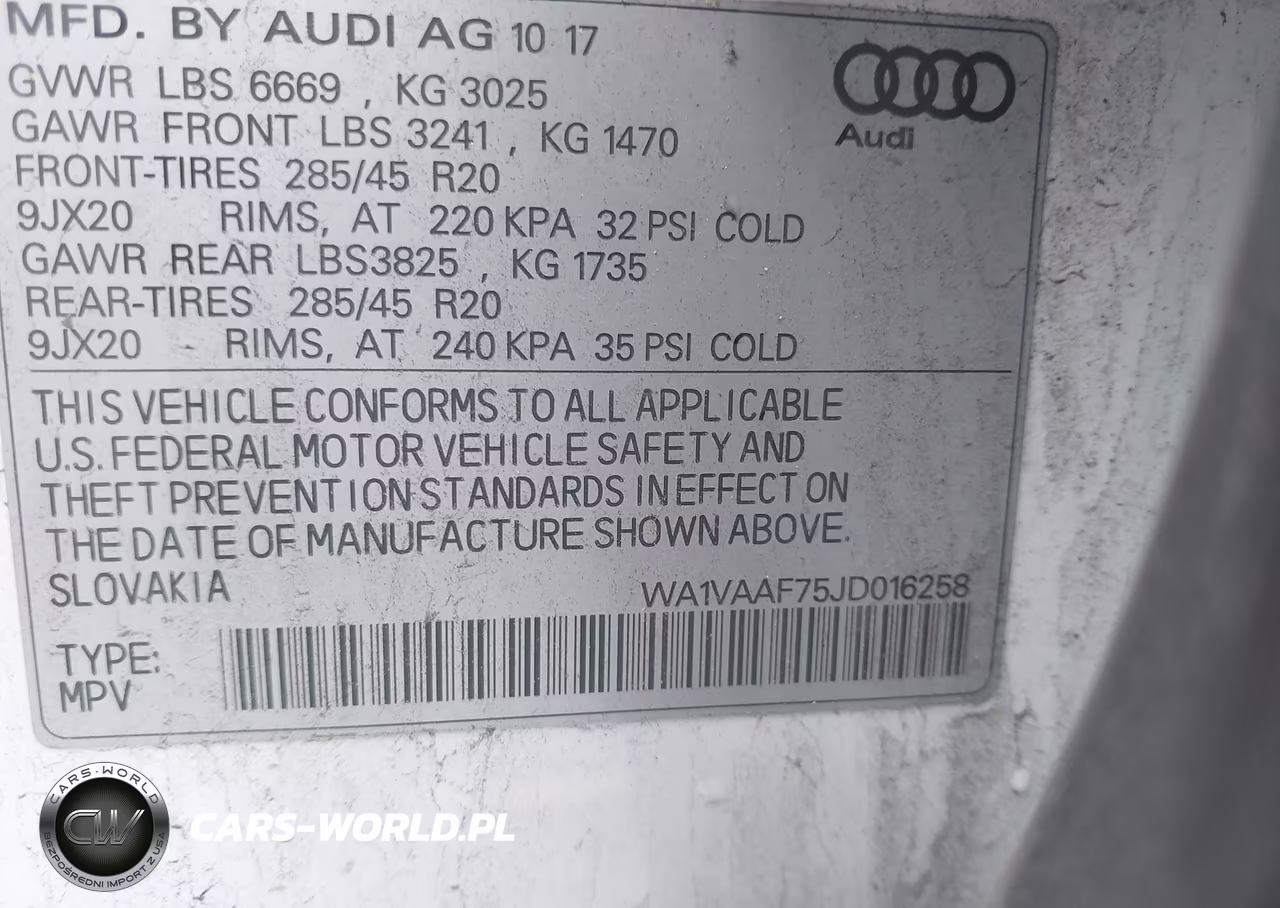 2018 Audi Q7 3.0T Premium VIN:WA1VAAF75JD016258 - 9