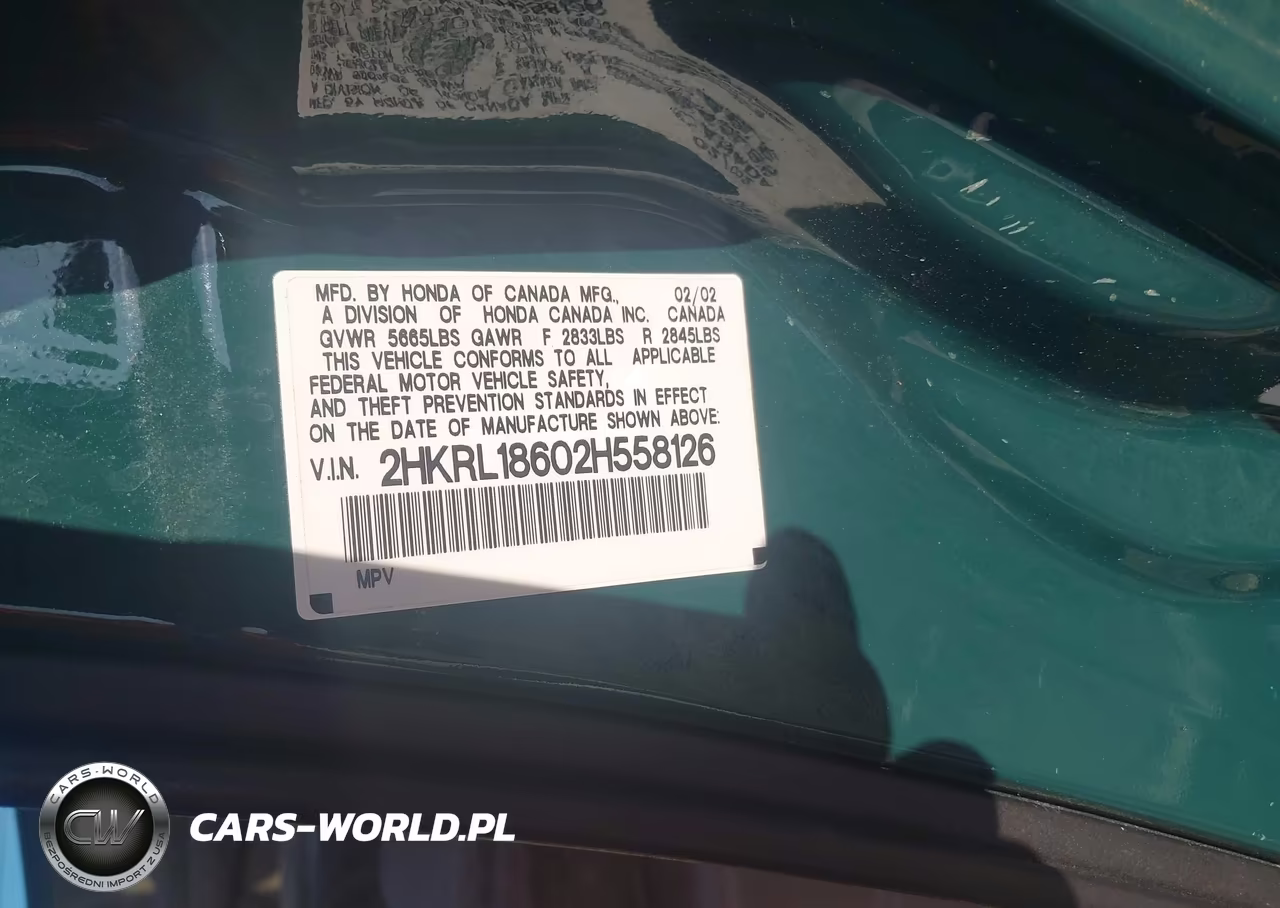 2002 Honda Odyssey VIN:2HKRL18602H558126 - 9