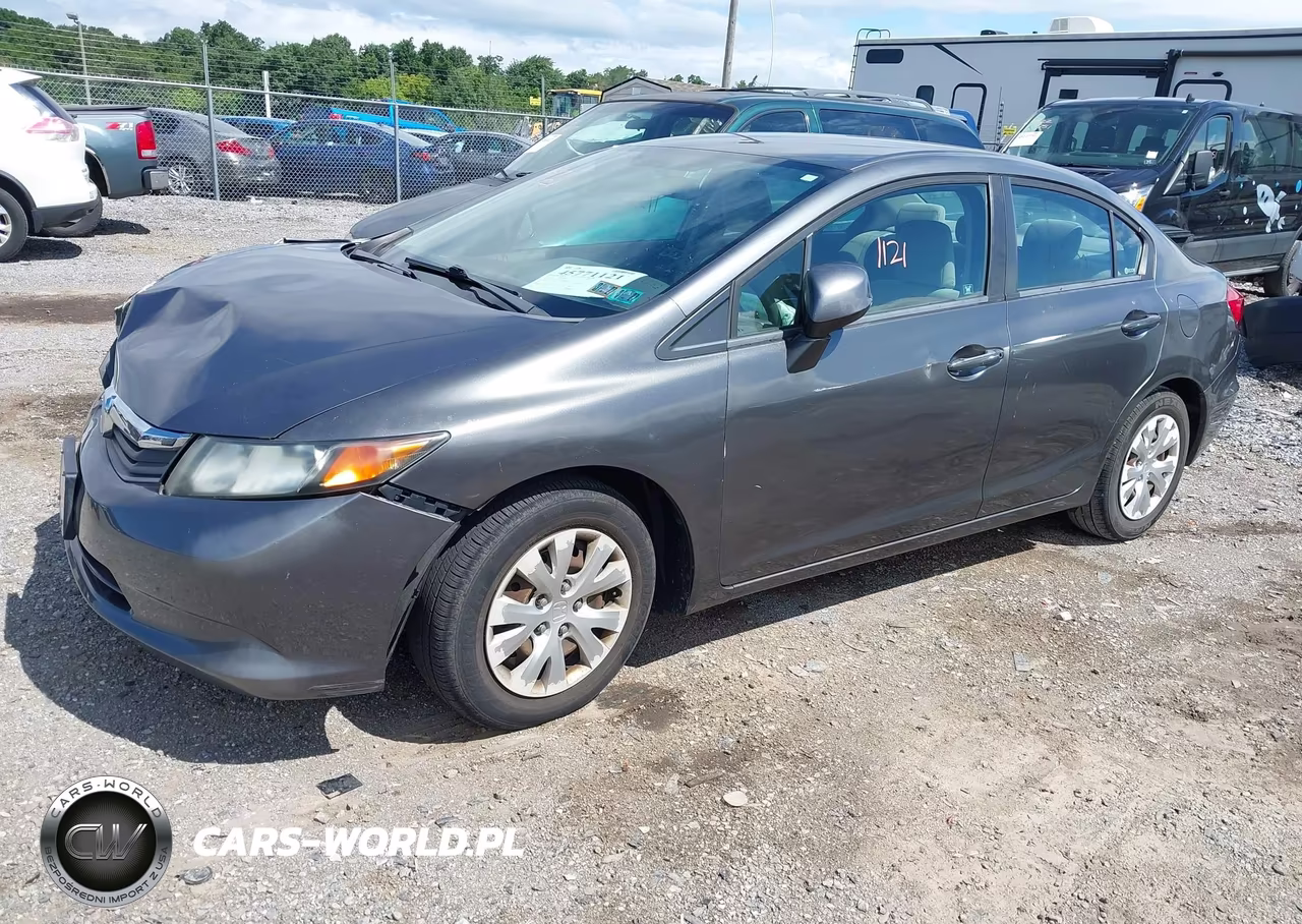 2012 Honda Civic Lx VIN:19XFB2F53CE085480 - 2