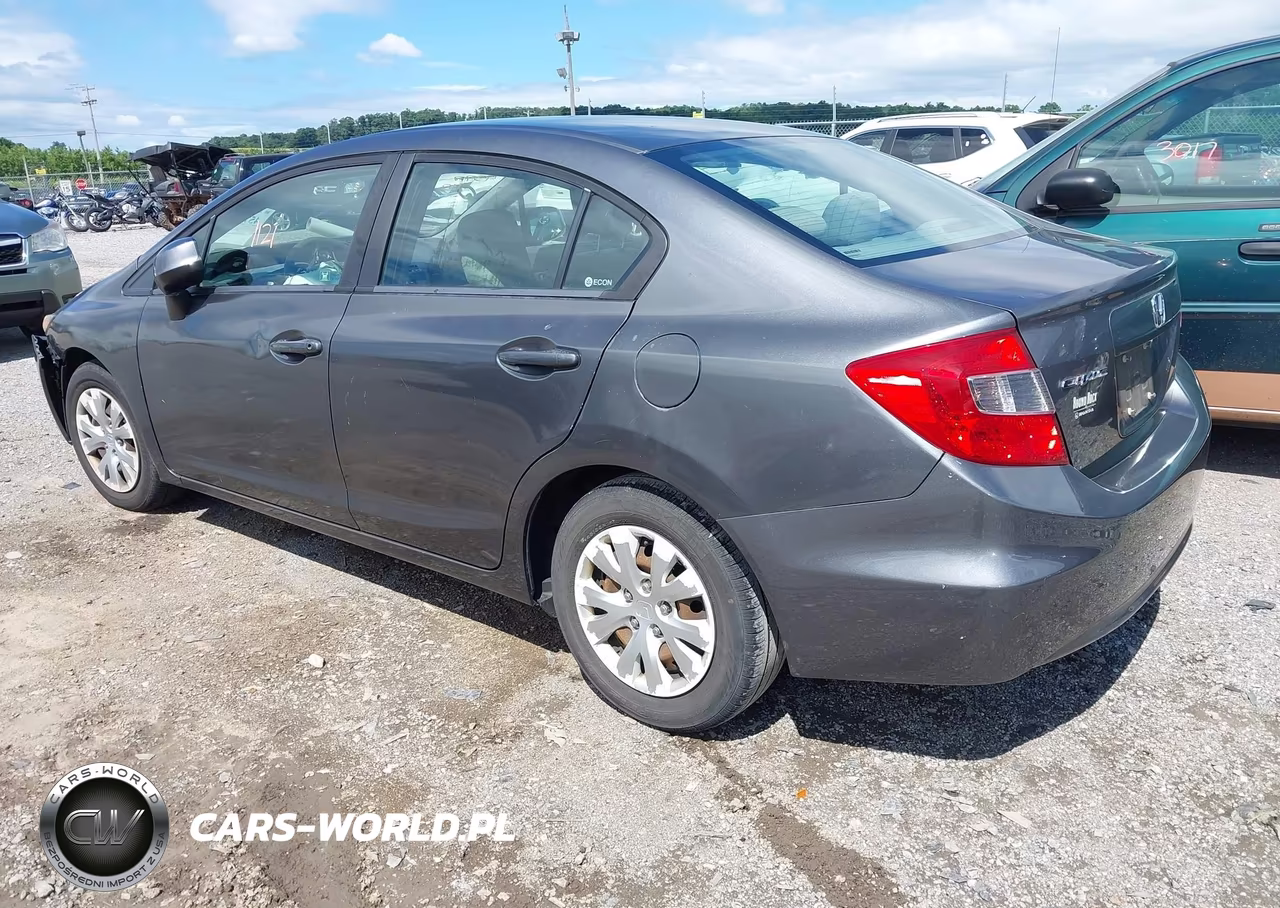 2012 Honda Civic Lx VIN:19XFB2F53CE085480 - 3