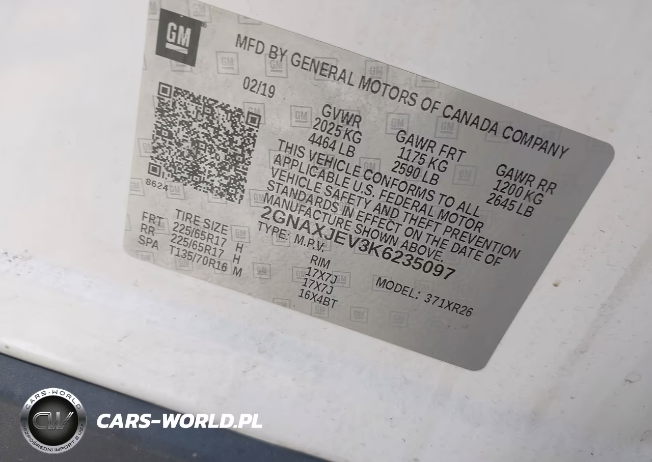 2019 Chevrolet Equinox Lt VIN:2GNAXJEV3K6235097 - 9