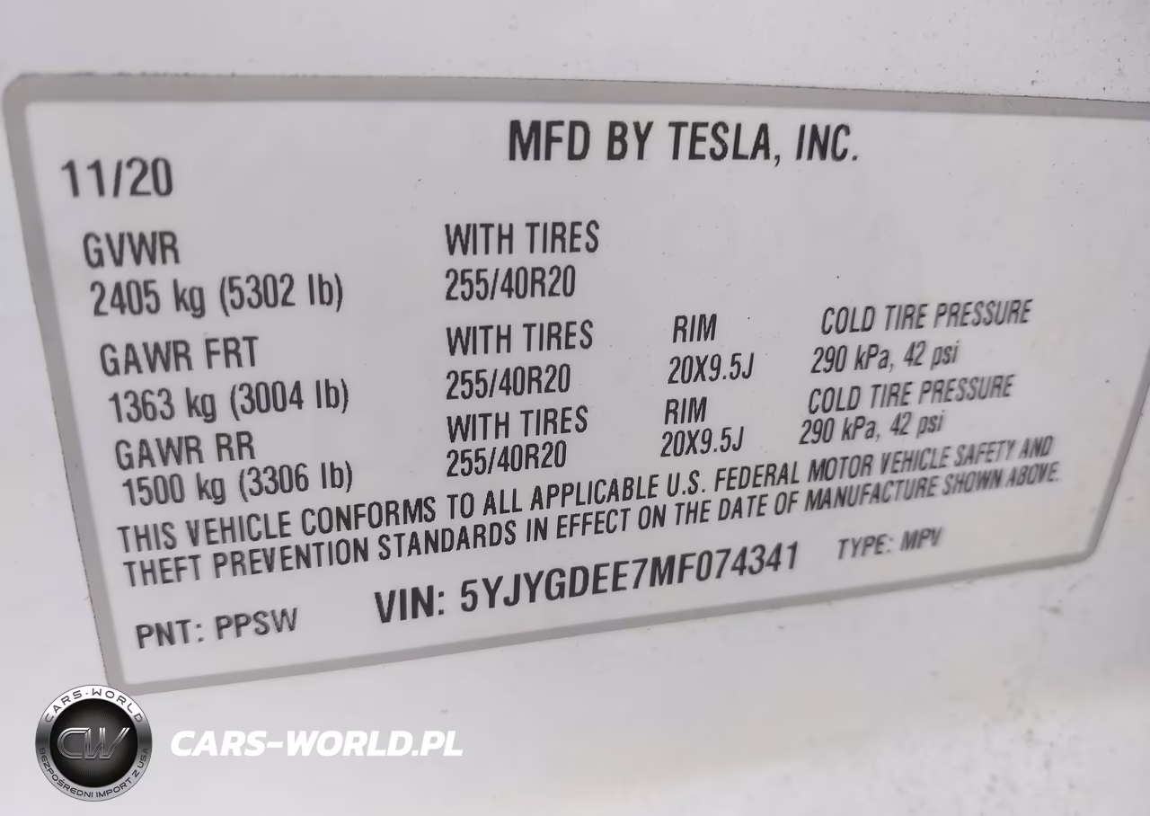 2021 Tesla Model Y Long Range Dual Motor All-Wheel Drive VIN:5YJYGDEE7MF074341 - 9