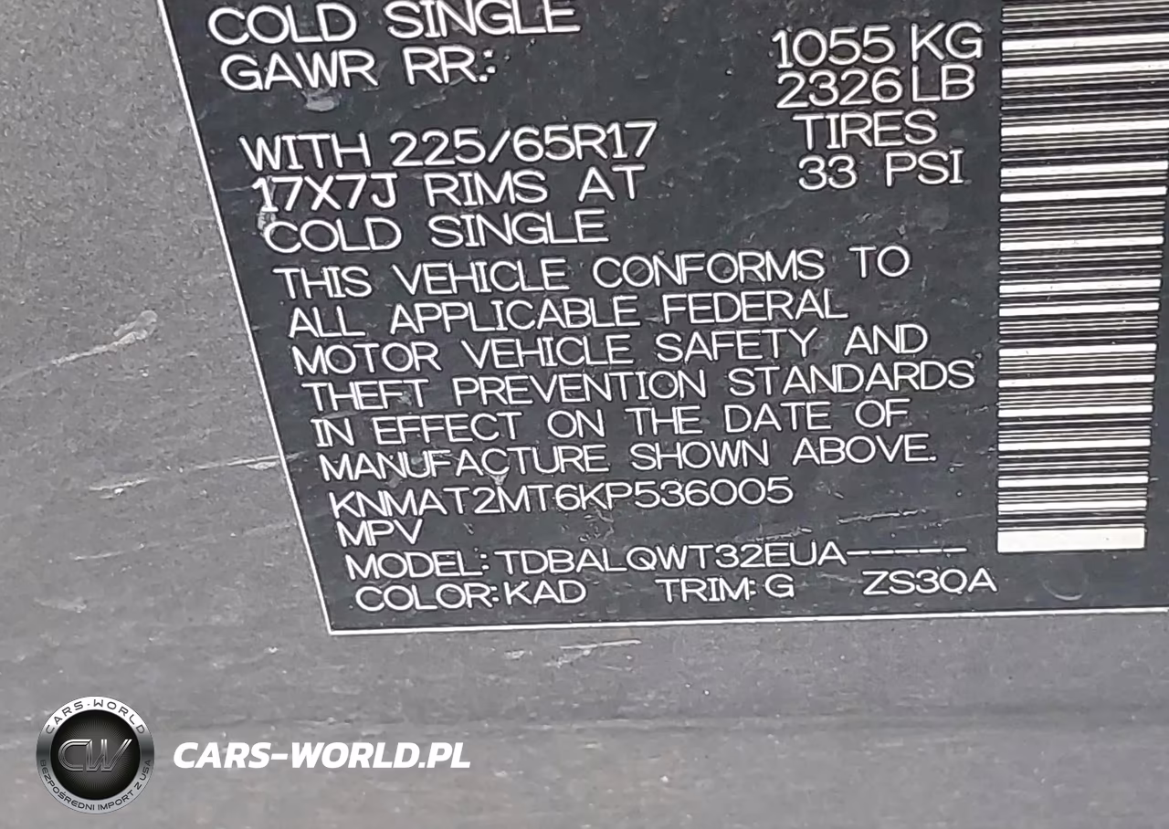 2019 Nissan Rogue Sv VIN:KNMAT2MT6KP536005 - 9