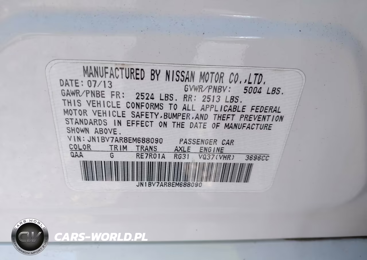 2014 Infiniti Q50 Sport VIN:JN1BV7AR8EM688090 - 9