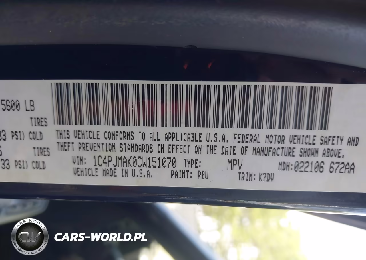 2012 Jeep Liberty Sport VIN:1C4PJMAK0CW151070 - 9