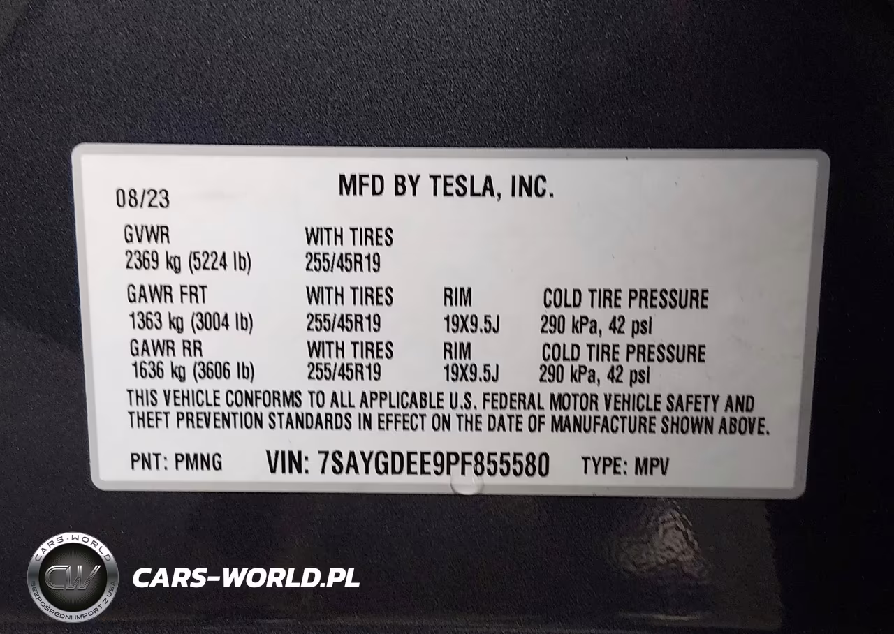 2023 Tesla Model Y VIN:7SAYGDEE9PF855580 - 9