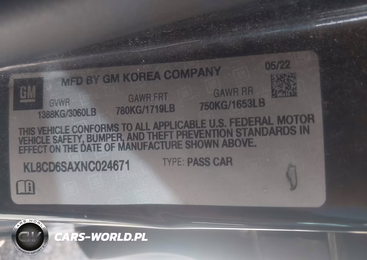 2022 Chevrolet Spark Fwd 1Lt Automatic VIN:KL8CD6SAXNC024671 - 9