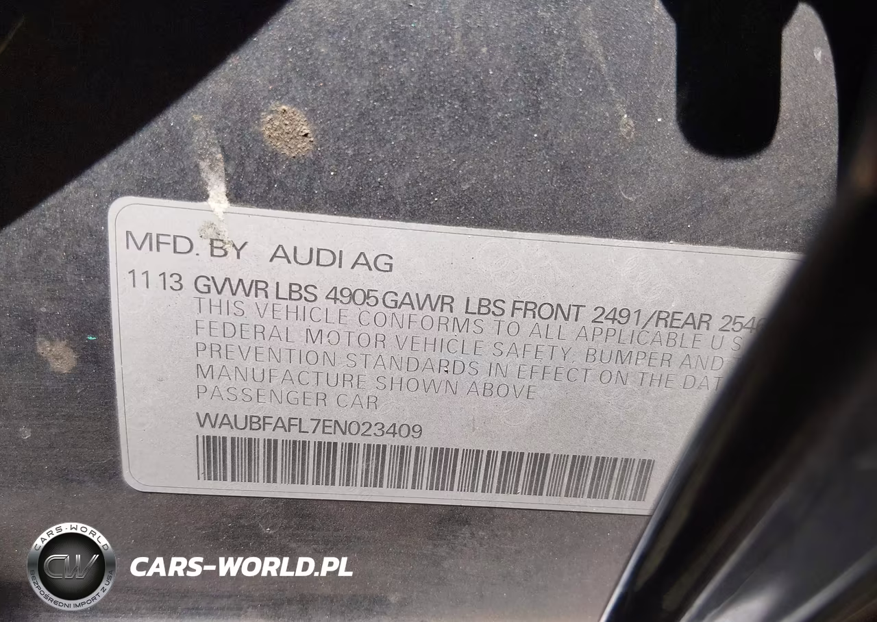 2014 Audi A4 2.0T Premium VIN:WAUBFAFL7EN023409 - 9