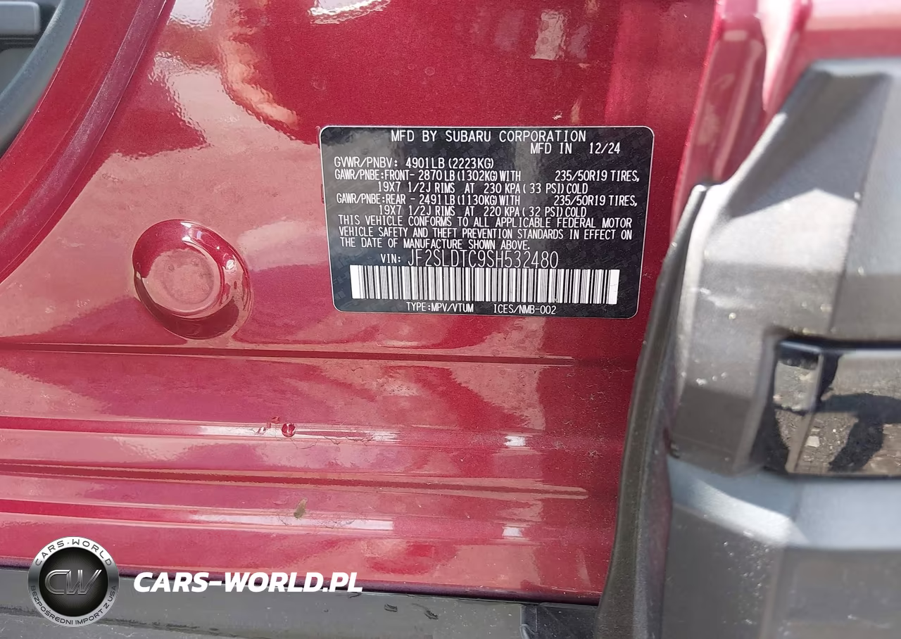 2025 Subaru Forester Touring VIN:JF2SLDTC9SH532480 - 9