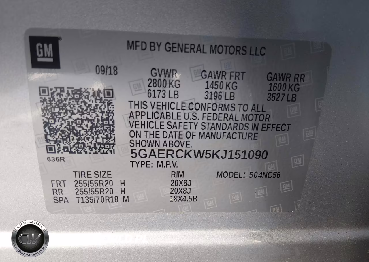 2019 Buick Enclave Fwd Premium VIN:5GAERCKW5KJ151090 - 9