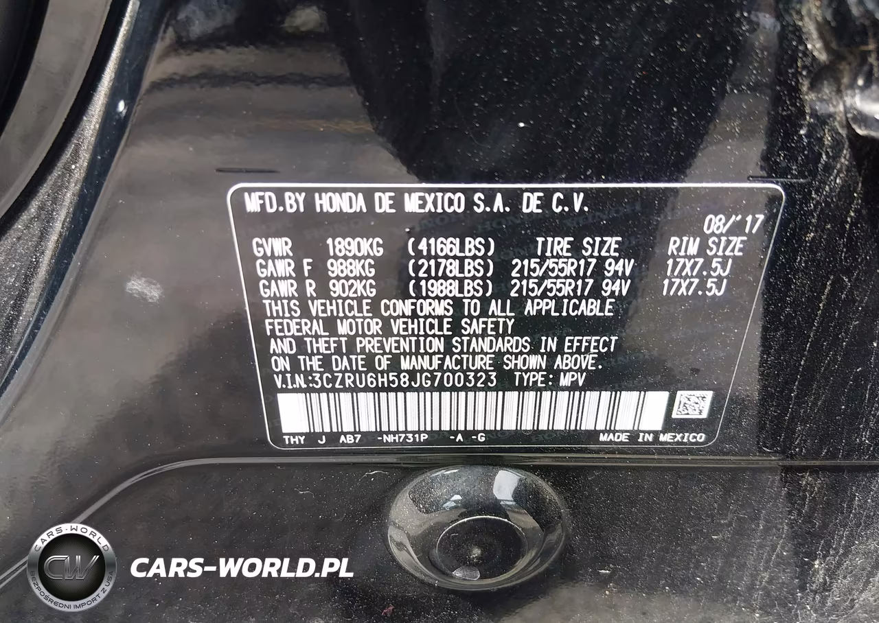 2018 Honda Hr-V Ex VIN:3CZRU6H58JG700323 - 9
