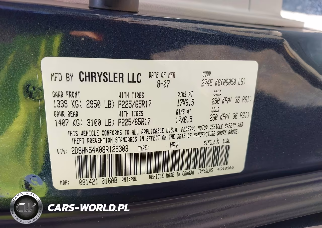 2008 Dodge Grand Caravan Sxt VIN:2D8HN54X08R125303 - 9