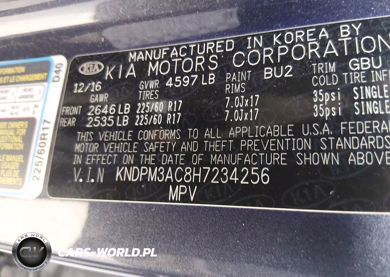 2017 Kia Sportage Lx VIN:KNDPM3AC8H7234256 - 9