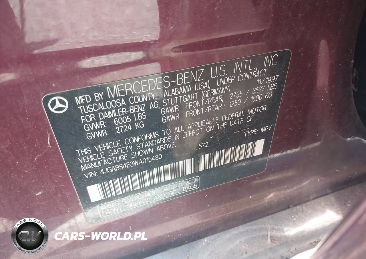 1998 Mercedes-Benz Ml 320 Classic VIN:4JGAB54E3WA015480 - 9