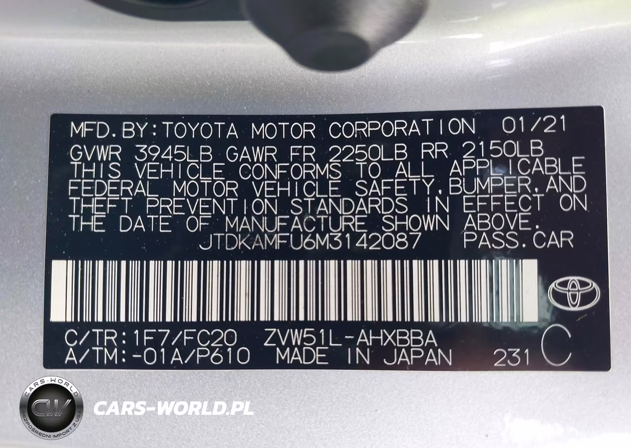 2021 Toyota Prius Special Edition-L-Le-Xle-Limited VIN:JTDKAMFU6M3142087 - 9