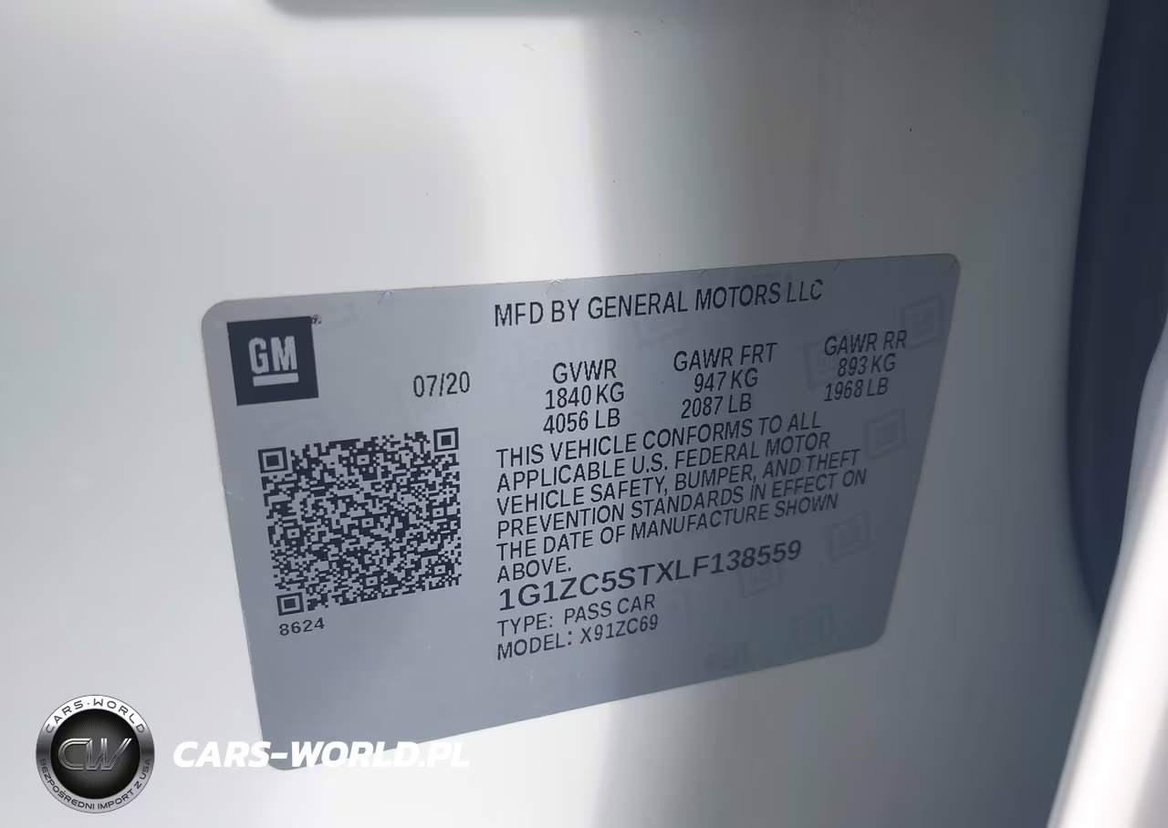 2020 Chevrolet Malibu Fwd 1Fl VIN:1G1ZC5STXLF138559 - 9