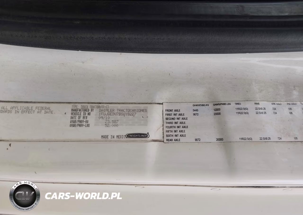 2011 Freightliner Cascadia 125 VIN:1FUJGEDV7BSAY8227 - 18