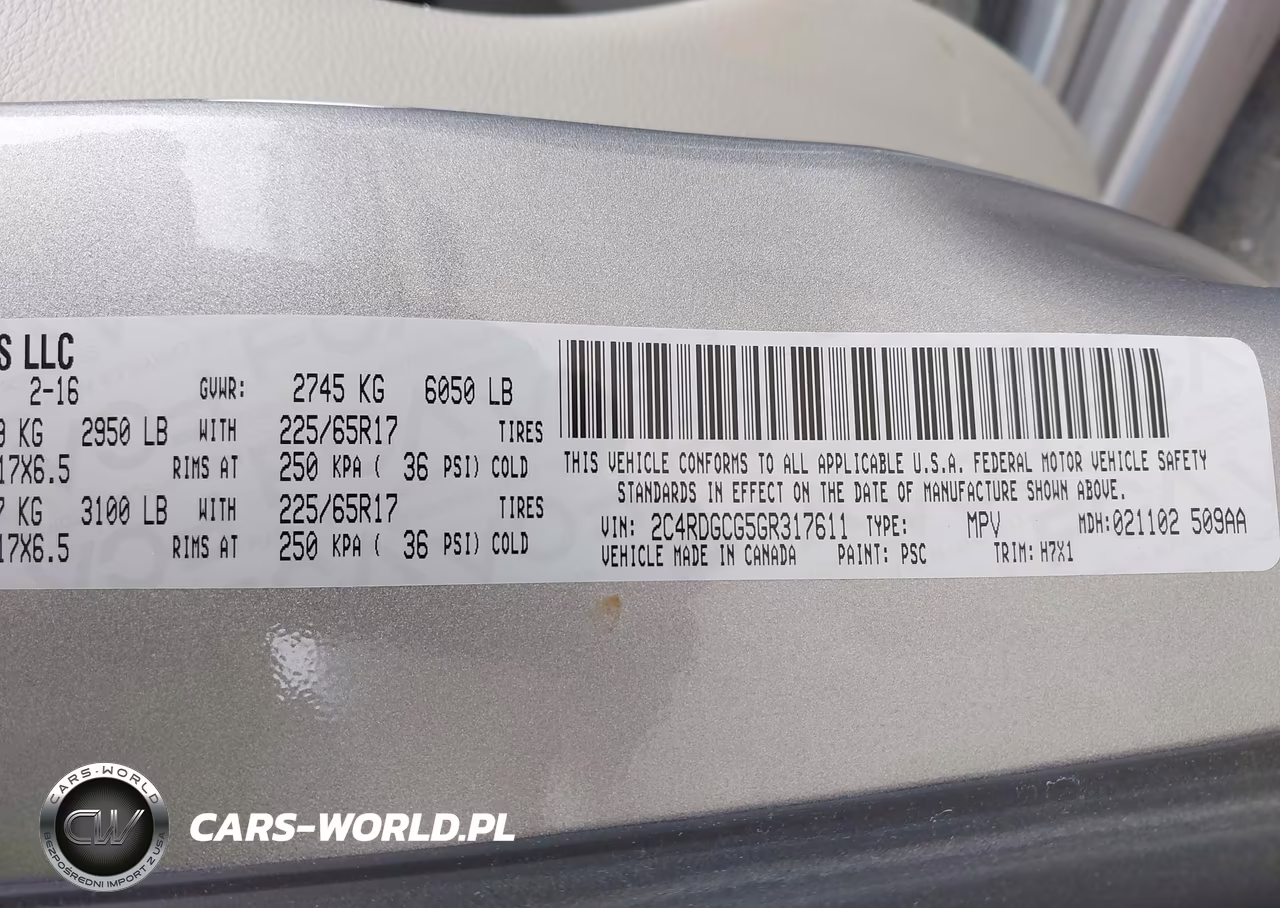 2016 Dodge Grand Caravan Sxt VIN:2C4RDGCG5GR317611 - 9