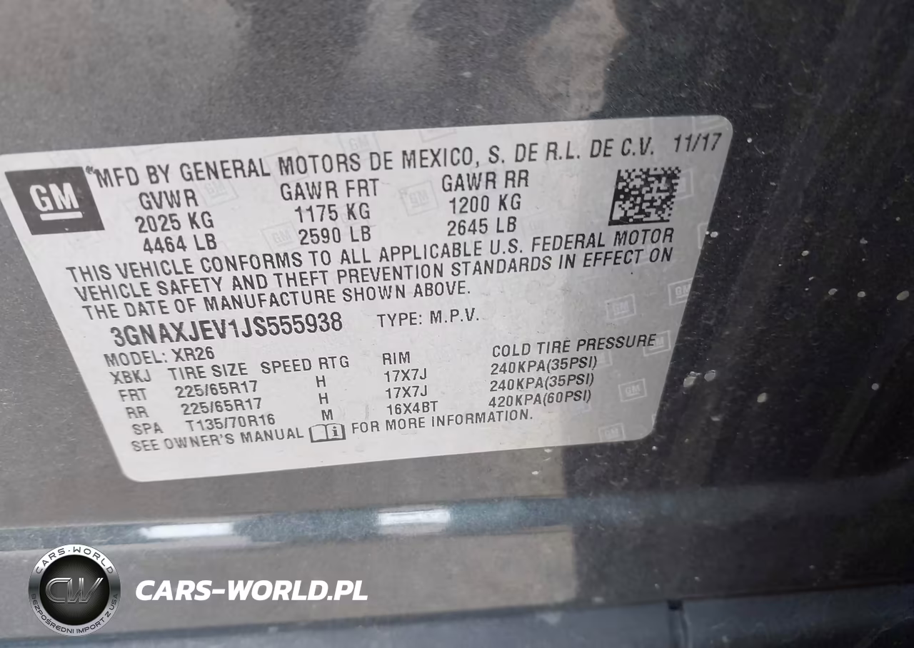 2018 Chevrolet Equinox Lt VIN:3GNAXJEV1JS555938 - 9