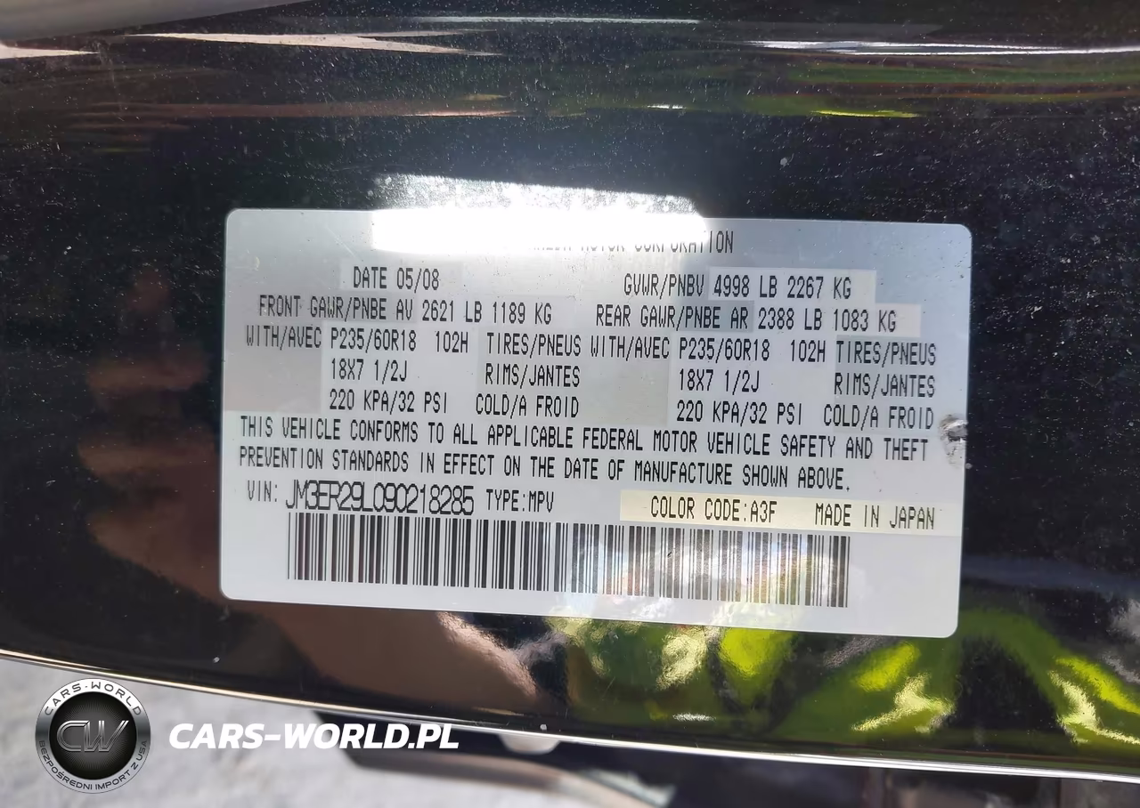 2009 Mazda Cx-7 Grand Touring VIN:JM3ER29L090218285 - 9