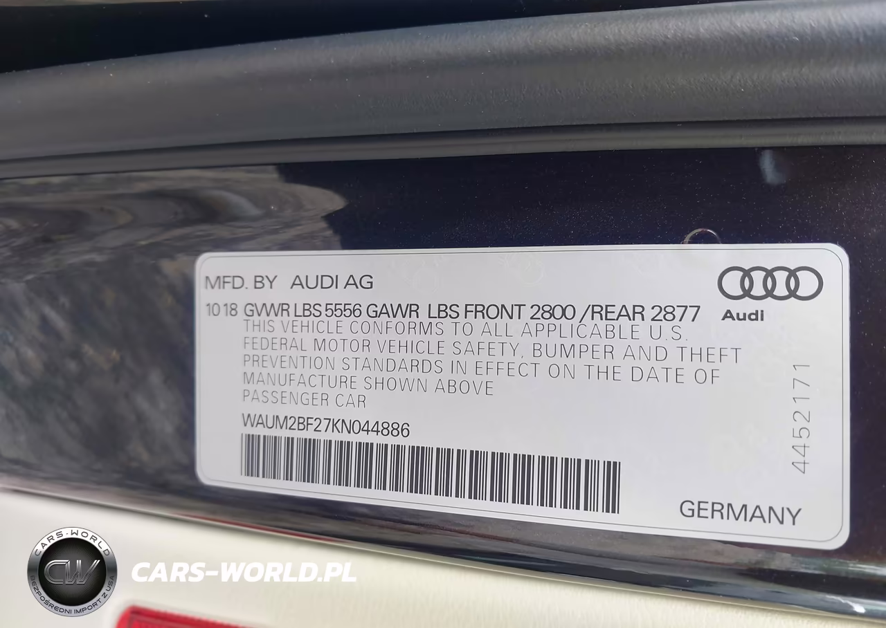 2019 Audi A6 55 Premium VIN:WAUM2BF27KN044886 - 9