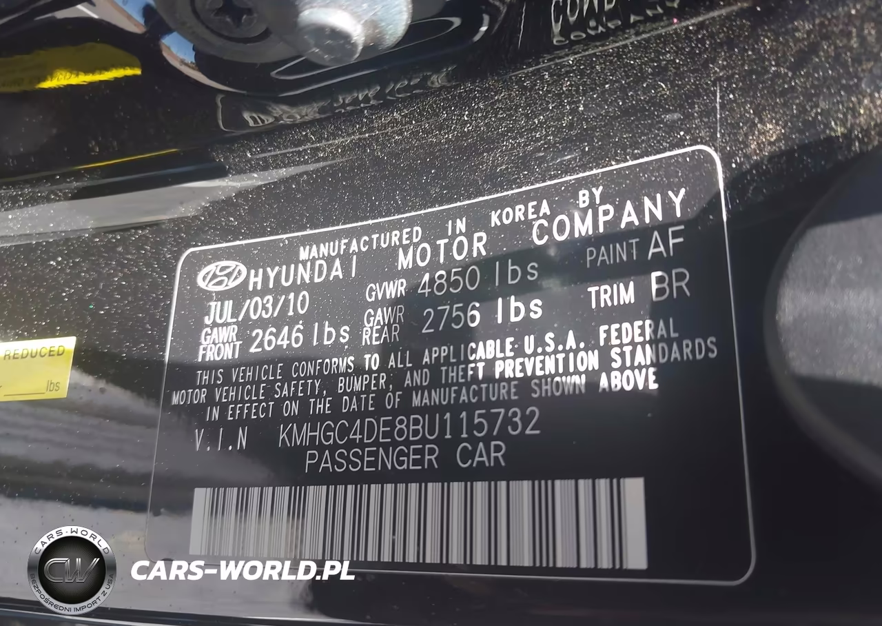2011 Hyundai Genesis 3.8 VIN:KMHGC4DE8BU115732 - 9