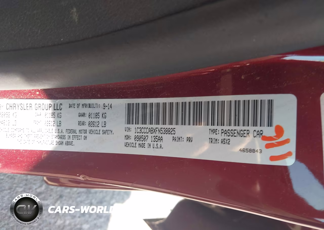 2015 Chrysler 200 Limited VIN:1C3CCCABXFN538825 - 9