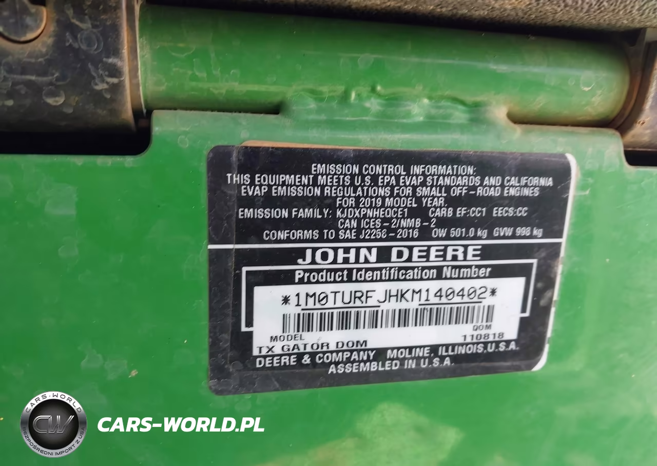 2018 John Deere Other VIN:1M0TURFJHKM140402 - 9