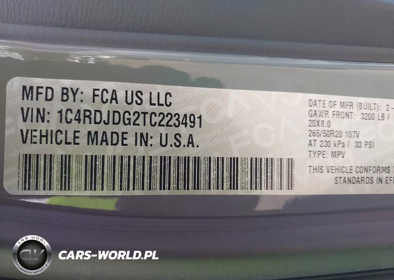 2026 Dodge Durango Gt Plus Awd VIN:1C4RDJDG2TC223491 - 9