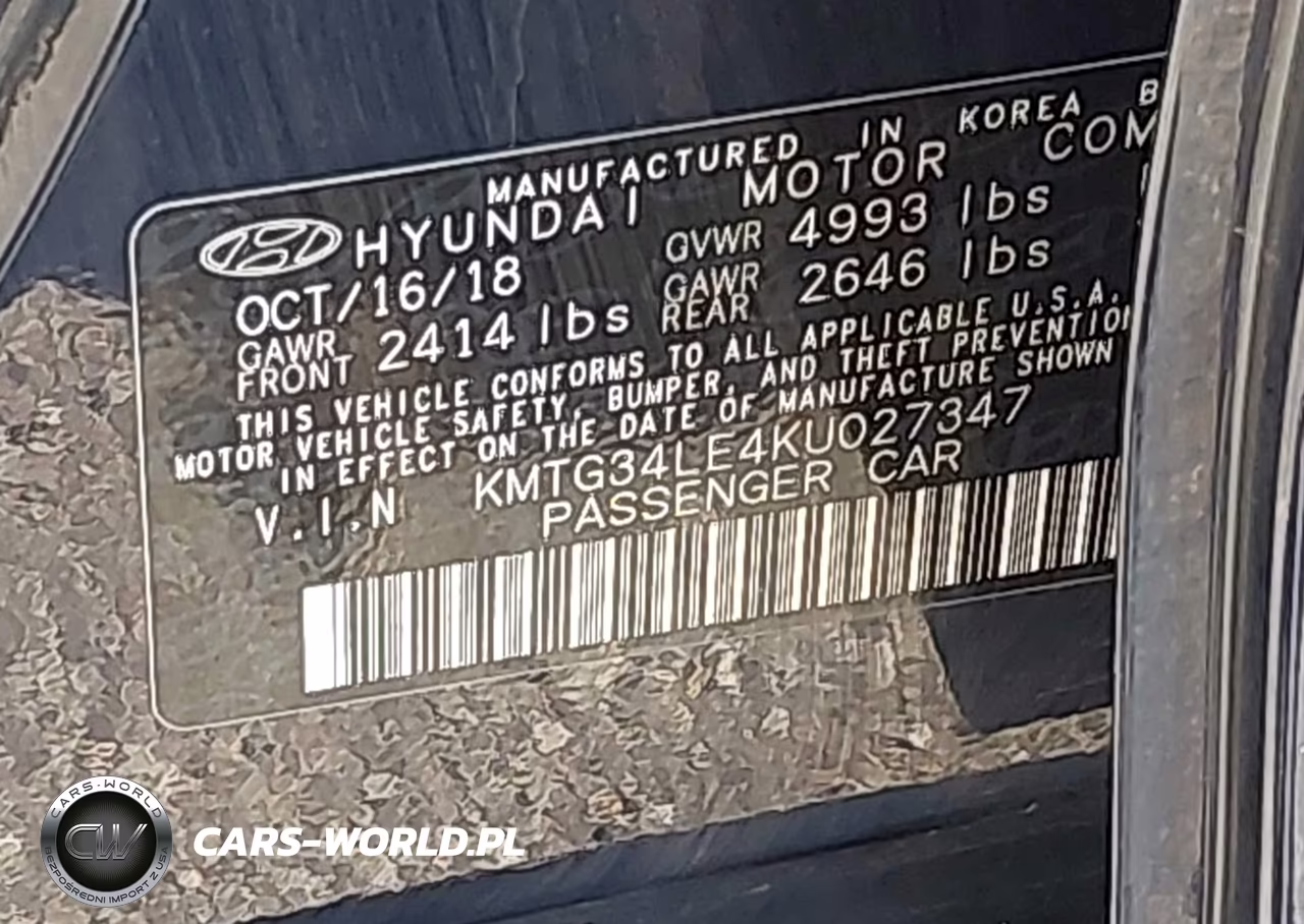 2019 Genesis G70 VIN:KMTG34LE4KU027347 - 9