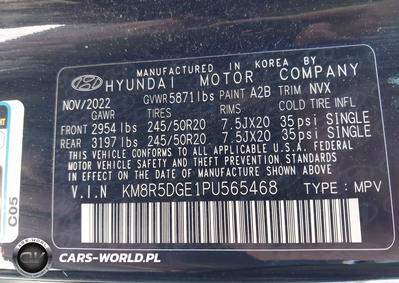2023 Hyundai Palisade Limited VIN:KM8R5DGE1PU565468 - 9