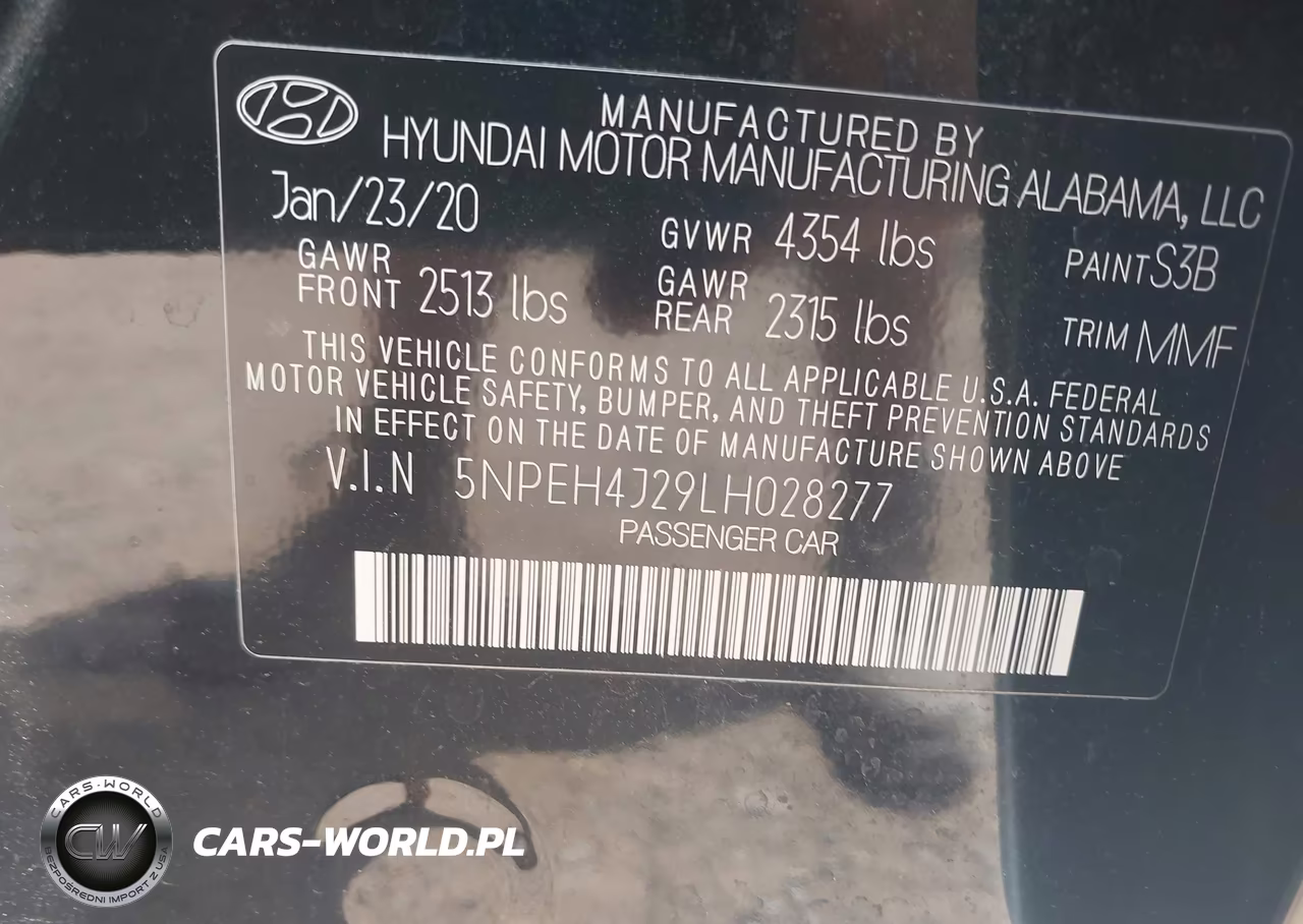 2020 Hyundai Sonata Limited VIN:5NPEH4J29LH028277 - 9