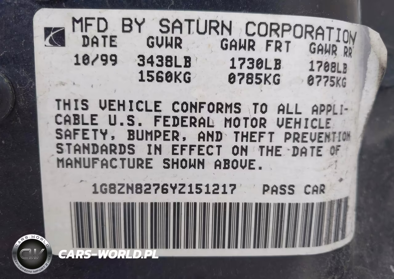 2000 Saturn Sw2 VIN:1G8ZN8276YZ151217 - 9