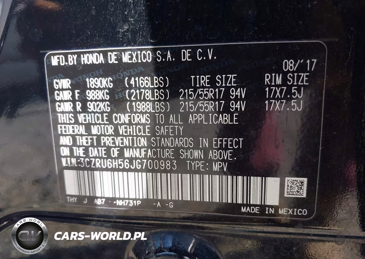 2018 Honda Hr-V Ex VIN:3CZRU6H56JG700983 - 9