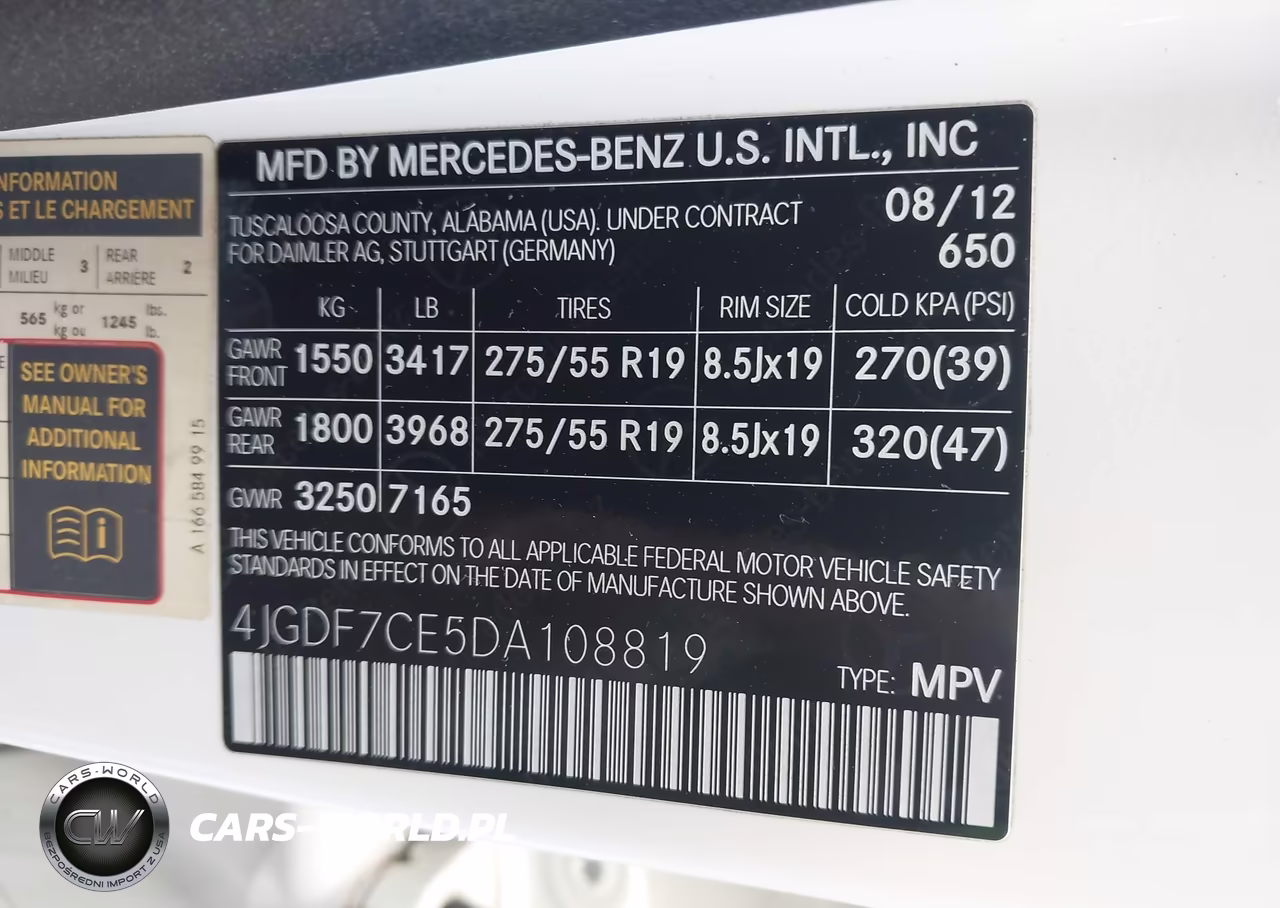 2013 Mercedes-Benz Gl 450 4Matic VIN:4JGDF7CE5DA108819 - 9