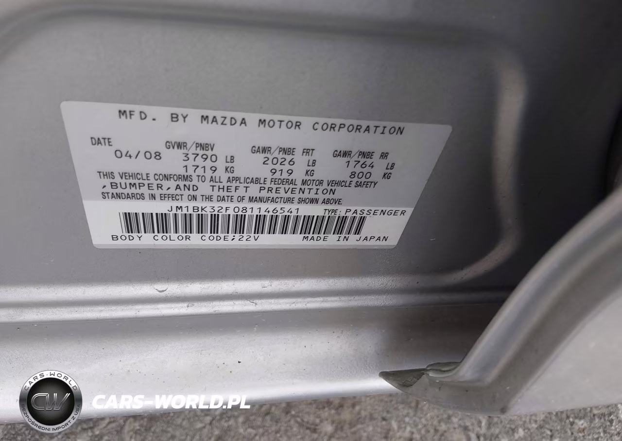 2008 Mazda Mazda3 I Touring Value VIN:JM1BK32F081146541 - 9