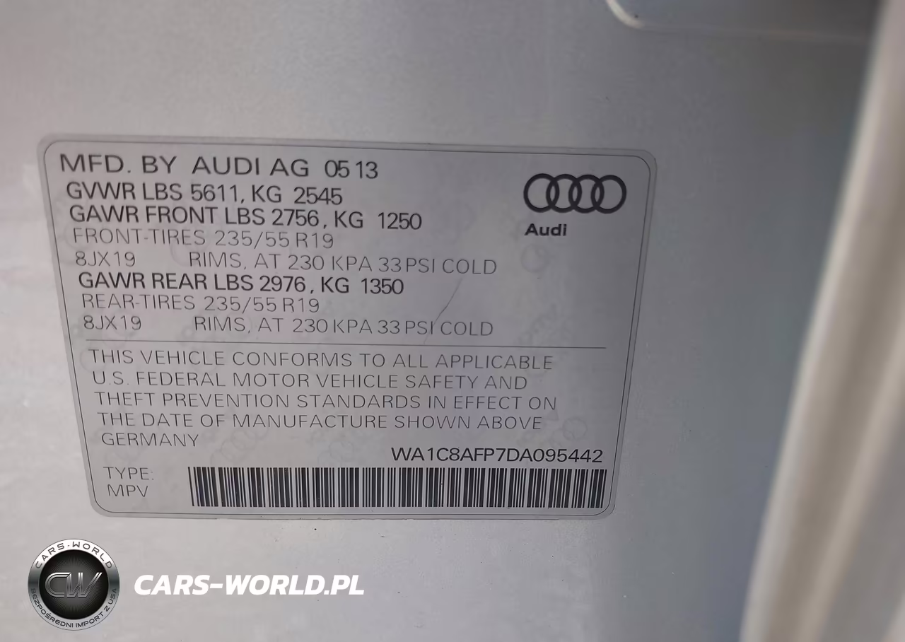 2013 Audi Q5 Hybrid 2.0T Prestige VIN:WA1C8AFP7DA095442 - 9