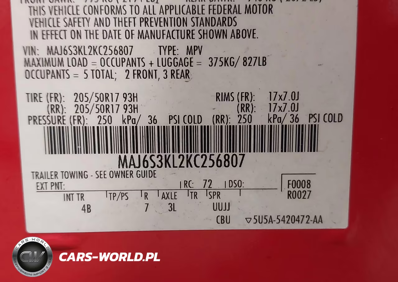 2019 Ford Ecosport Titanium VIN:MAJ6S3KL2KC256807 - 9