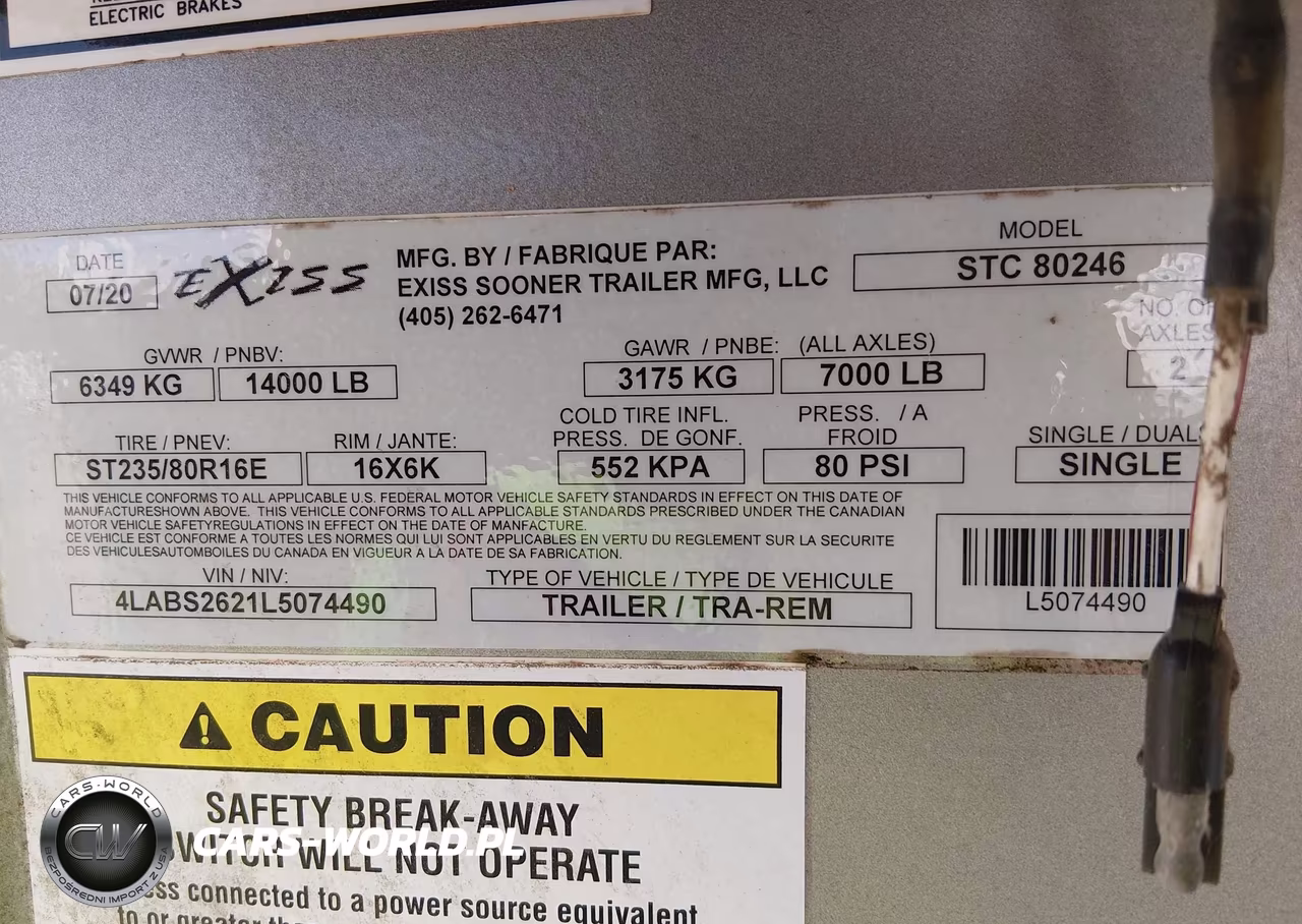 2020 Exxiss Aluminum Trailers Unknown VIN:4LABS2621L5074490 - 9
