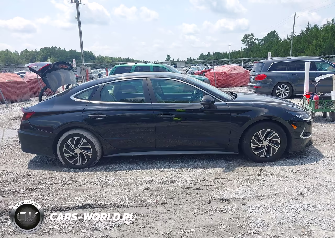 2021 Hyundai Sonata Blue VIN:KMHL24JJXMA030110 - 13